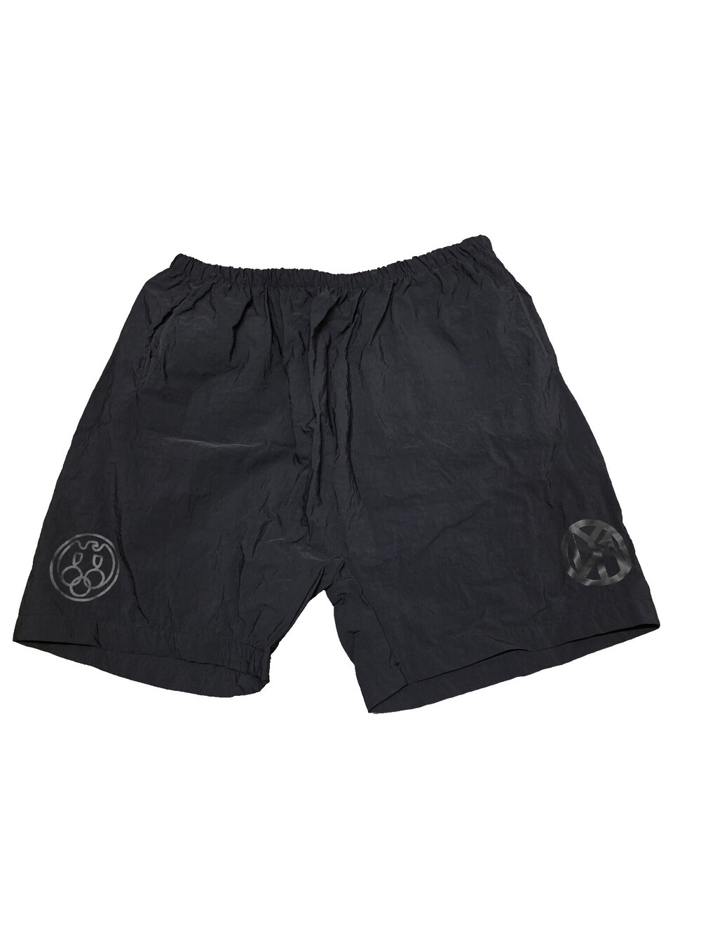 Yeezy YZY SPLY Shorts Black Size 3 Fits XL In Hand Black Nylon